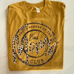 Leopard Print Bad Moms Club Size Unisex Medium